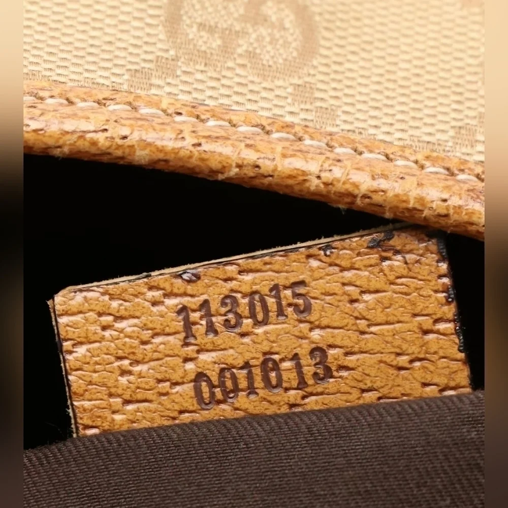 Gucci | Monogram GG Canvas and Brown Leather Tote Shoulder Bag | Vintage